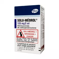 Солу медрол 120мг/2мл порошок лиоф. для инъекц. флакон №1 фото