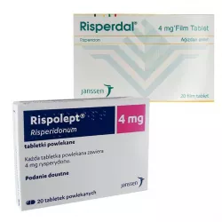 Рисполепт таб. 4мг (название Rispolept / Risperdal) №20 фото
